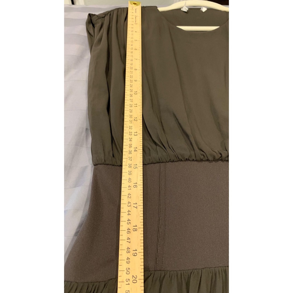 Banana Republic Stretch-Crepe Drop-Waist Maxi Dress Double Chocolate S $260 - Picture 8 of 16